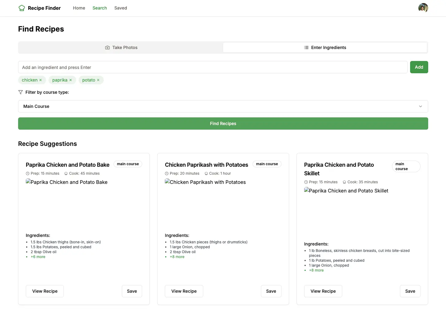 AI Recipe Builder thumbnail 3